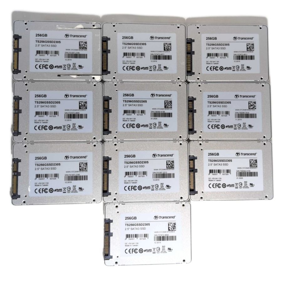 フォーマット済】Transcend SATA-SSD 256GB 10台セット | 中古 |中古