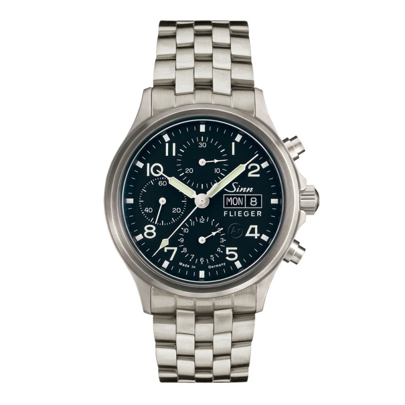 �ں���60��ʧ���ޤ�̵������ �ڽ������ȥ�å׿���� ������ Sinn ���� Instrument Chronographs ���󥹥ȥ������ �����Υ���� ���ƥ�쥹��������֥쥹��å� ����ӻ��� ����̵�� 358.SA.FLIEGER