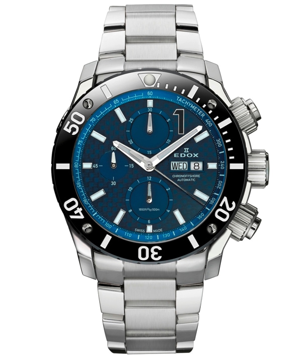 �ں���60��ʧ���ޤ�̵������ �ڹ�ڥΥ٥�ƥ������ ������ EDOX ���ɥå��� CHRONOFFSHORE-1 �����Υ��ե��祢1 CHRONOGRAPH AUTOMATIC ����ӻ��� 01115-3-BUIN