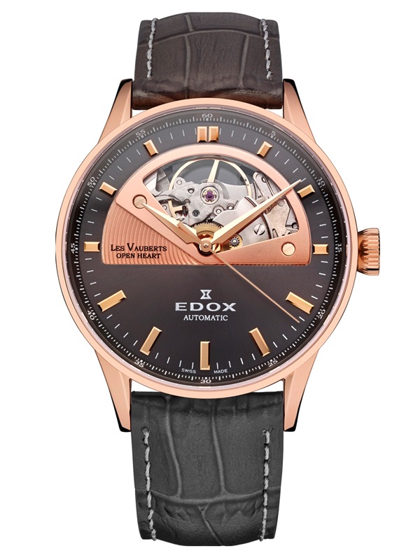 �ں���60��ʧ���ޤ�̵������ �ڹ�ڥΥ٥�ƥ������ ������ EDOX ���ɥå��� LES VAUBERTS OPEN HEART AUTOMATIC �� �����١��� �����ץ�ϡ��ȥ����ȥޥ��å� ����ӻ��� 85019-37RG-GIR