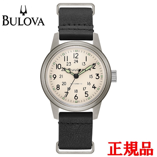 �ں���24��ʧ���ޤ�̵������ BULOVA �֥����� Military ��ư���� ����ӻ��� ����̵�� 96A246 ��åԥ�̵��