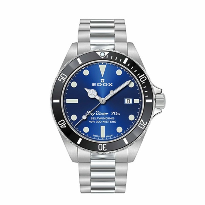 ں60ʧޤ̵ ڹڥΥ٥ƥ  EDOX ɥå SKY DIVER DATE AUTOMATIC С ǥ ȥޥƥå ư ӻ ̵ 80112-3NM-BUI