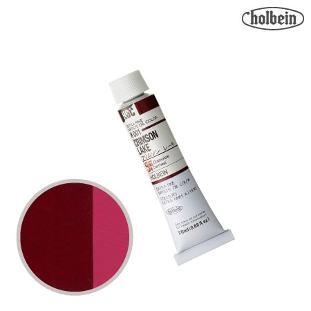 H001　油絵具６号チューブ　クリムソンレーキ　20ml　★★★　透明
