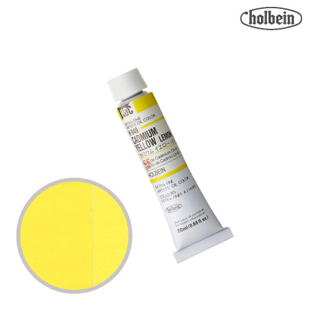 H049　油絵具６号チューブ　カドミウムイエローレモン　20ml　★★★　不透明