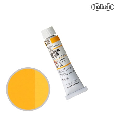 H052　油絵具６号チューブ　カドミウムイエロー　20ml　★★★　不透明