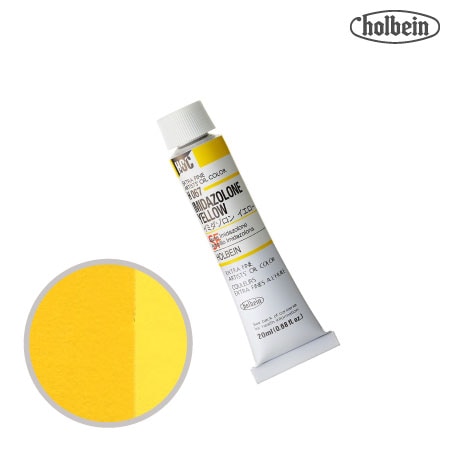 H067　油絵具６号チューブ　イミダゾロンイエロー　20ml　★★★　半透明(透明寄り)