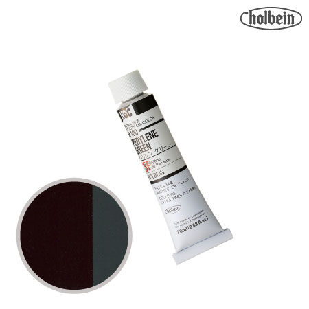 H100 油絵具６号チューブ ペリレングリーン 20ml ★★★ 半透明(透明寄り)