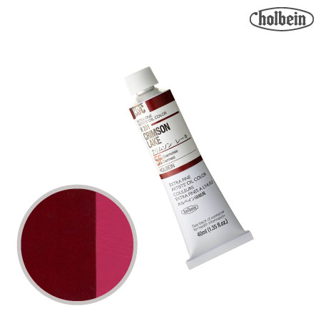 H201　油絵具９号チューブ　クリムソンレーキ　40ml　★★★　透明