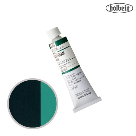 H271　油絵具９号チューブ　ビリジャンヒュー　40ml　★★★　半透明(透明寄り)