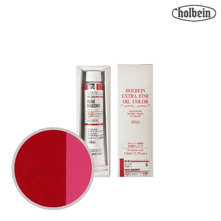 HH204　油絵具２０号チューブ　ローズマダー　110ml　★★★　透明