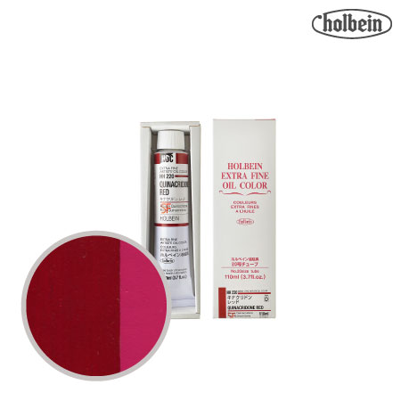 HH220　油絵具２０号チューブ　キナクリンドンレッド　110ml　★★★　透明