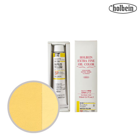 HH230　油絵具２０号チューブ　ネイプルスイエロー　110ml　★★★　半透明(不透明寄り)