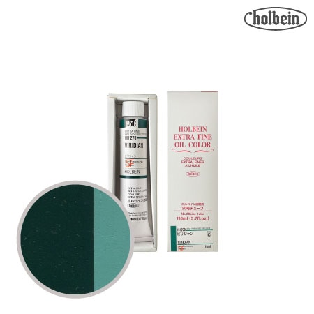 HH270　油絵具２０号チューブ　ビリジャン　110ml　★★★★　半透明(透明寄り)