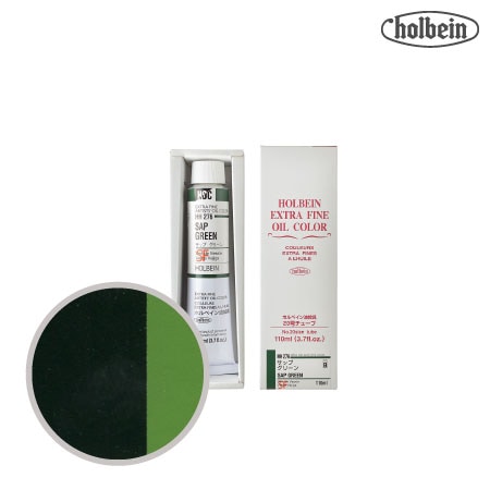 HH276　油絵具２０号チューブ　サップグリーン　110ml　★★★　透明