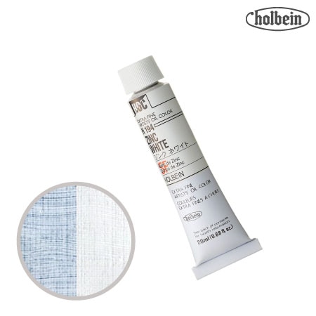 H194　油絵具6号チューブ　ジンク ホワイト SF　20ml　★★★★　半透明(不透明寄り)