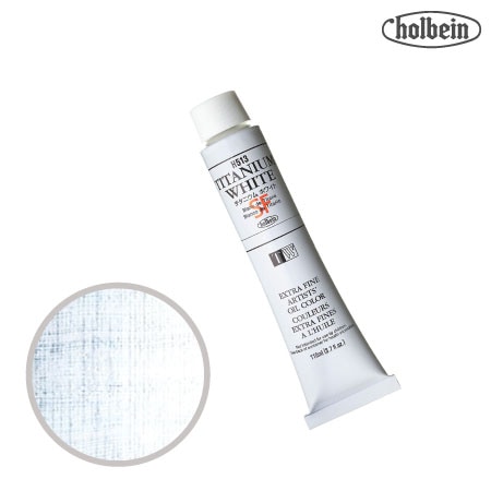 H513　油絵具20号チューブ　チタニウム ホワイト　110ml　★★★★　不透明