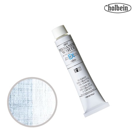 H517　油絵具20号チューブ　パーマネント ホワイト EX　110ml　★★★★　半透明(不透明寄り)