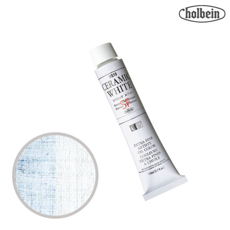 H519　油絵具20号チューブ　セラミック ホワイトＳＦ　110ml　★★★★　半透明(不透明寄り)