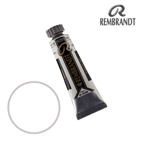 T0103-104-2　油絵具５号チューブ　ジンクホワイト　15ml　★★★　半不透明