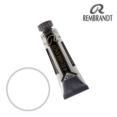 T0103-117-2　油絵具５号チューブ　ジンクホワイト　15ml　★★★　半不透明