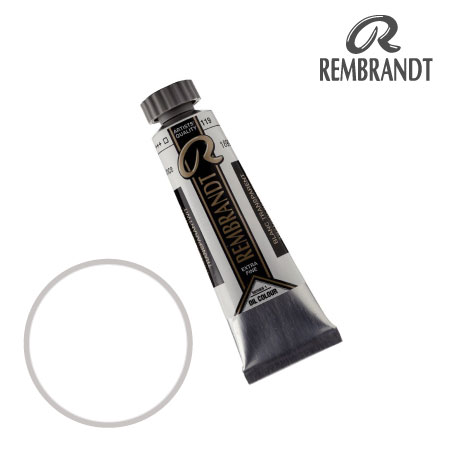 T0103-119-2　油絵具５号チューブ　トランスペアレントホワイト　15ml　★★★　半不透明