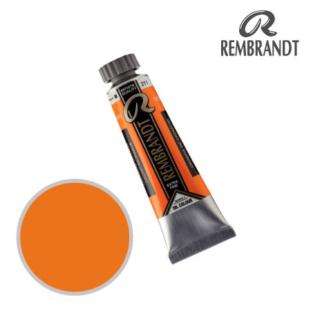 T0103-211-2　油絵具５号チューブ　カドミウムオレンジ　15ml　★★★　不透明