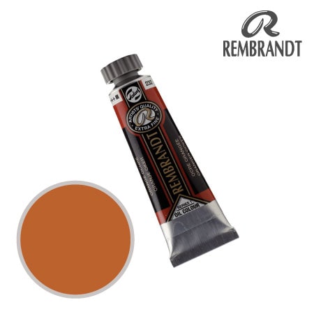 T0103-232-2　油絵具５号チューブ　オレンジオーカー　15ml　★★★　不透明