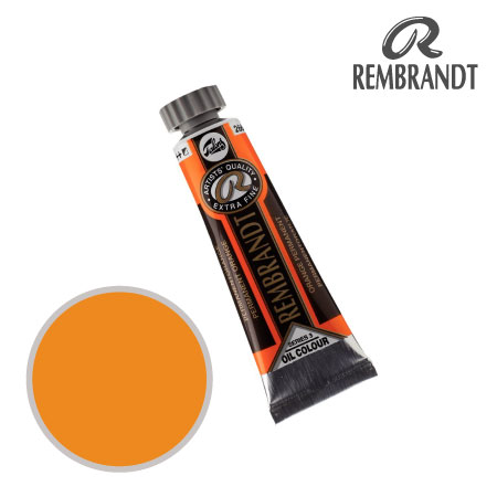 T0103-266-2　油絵具５号チューブ　パーマネントオレンジ　15ml　★★★　不透明