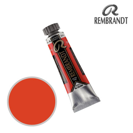 T0103-314-2　油絵具５号チューブ　カドミウムレッドミディアム　15ml　★★★　不透明