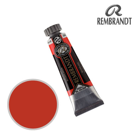 T0103-334-2　油絵具５号チューブ　スカーレット　15ml　★★★　半不透明