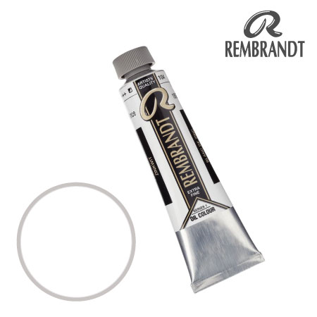 T0105-104-2　油絵具９号チューブ　ジンクホワイト　40ml　★★★　半不透明