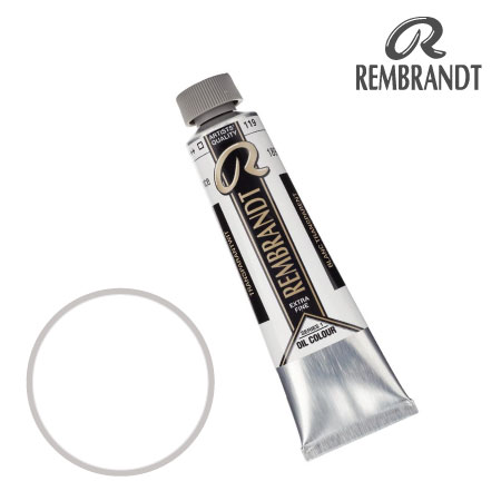 T0105-119-2　油絵具９号チューブ　トランスペアレントホワイト　40ml　★★★　半不透明