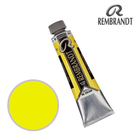 T0105-254-2　油絵具９号チューブ　パーマネントレモンイエロー　40ml　★★★　半不透明