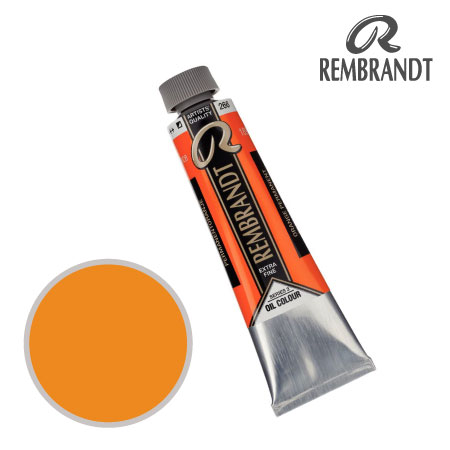 T0105-266-2　油絵具９号チューブ　パーマネントオレンジ　40ml　★★★　不透明