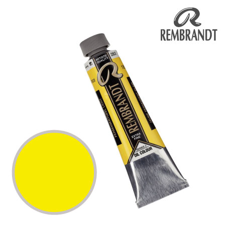 T0105-283-2　油絵具９号チューブ　パーマネントイエローライト　40ml　★★★　半不透明