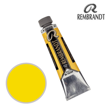 T0105-284-2　油絵具９号チューブ　パーマネントイエローミディアム　40ml　★★★　半不透明