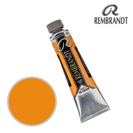 T0105-285-2　油絵具９号チューブ　パーマネントイエローディープ　40ml　★★★　半不透明