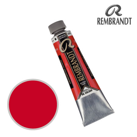 T0105-306-2　油絵具９号チューブ　カドミウムレッドディープ　40ml　★★★　不透明