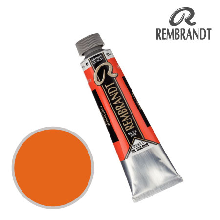 T0105-311-2　油絵具９号チューブ　バーミリオン　40ml　★★★　半不透明