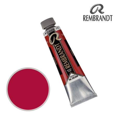 T0105-318-2　油絵具９号チューブ　カーマイン　40ml　★★★　半不透明