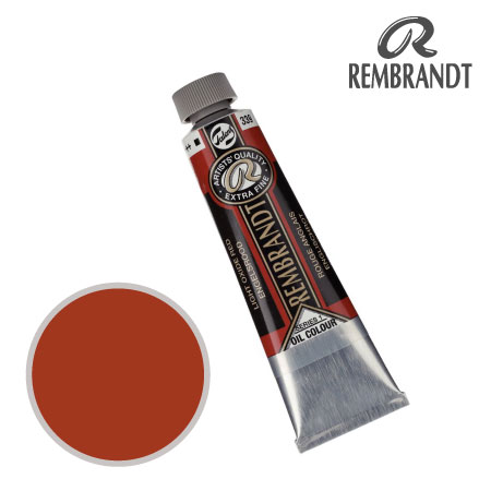 T0105-339-2　油絵具９号チューブ　ライトオキサイドレッド　40ml　★★★　不透明