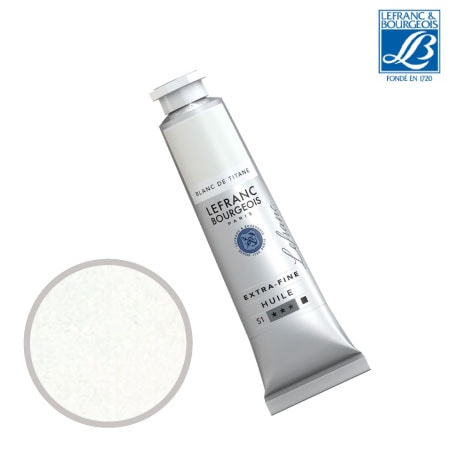 NO.008　油絵具9号チューブ　チタニウムホワイト　40ml　★★★　不透明