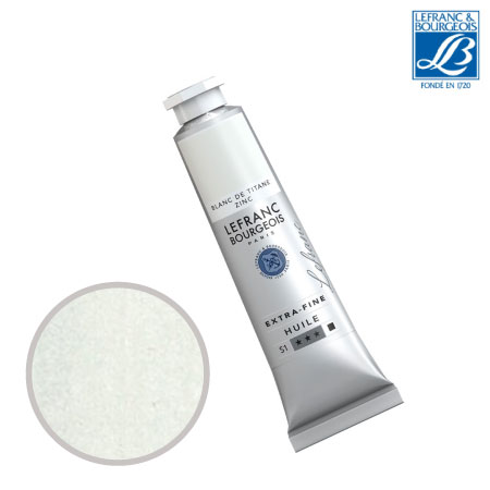 NO.013　油絵具9号チューブ　チタニウムジンクホワイト　40ml　★★★　不透明