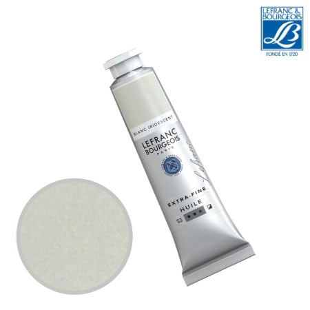 NO.022　油絵具9号チューブ　イリデッセントホワイト　40ml　★★★　半不透明