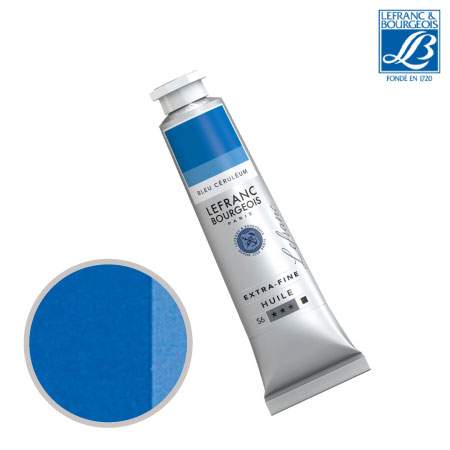 NO.027　油絵具9号チューブ　セルリアンブルー　40ml　★★★　不透明