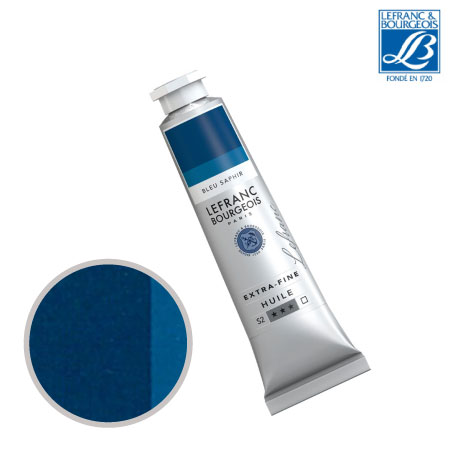 NO.048　油絵具9号チューブ　サファイアブルー　40ml　★★★　透明