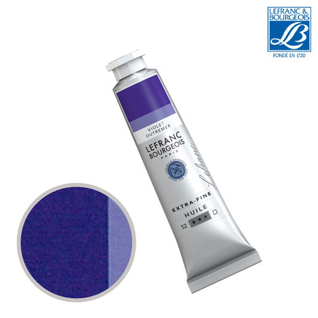 NO.057　油絵具9号チューブ　ウルトラマリンバイオレット　40ml　★★★　透明