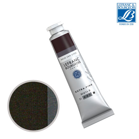 NO.111　油絵具9号チューブ　バンダイクブラウン　40ml　★★★　不透明