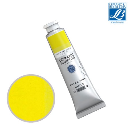 NO.171　油絵具9号チューブ　ジャパニーズイエローレモン　40ml　★★★　半不透明