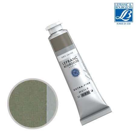 NO.256　油絵具9号チューブ　イエローグレー　40ml　★★★　半不透明